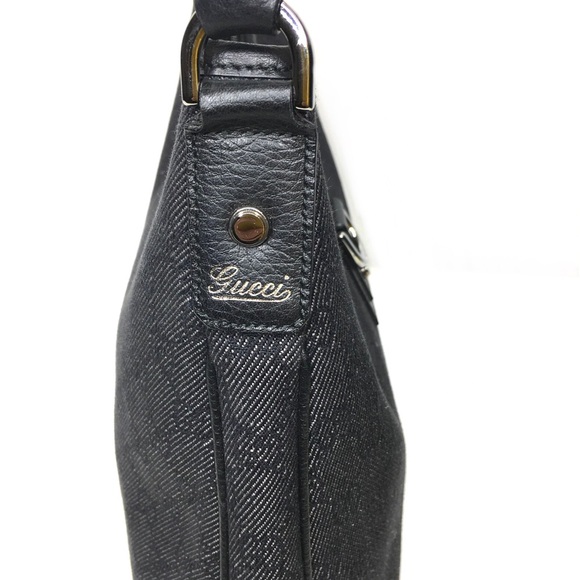 Authentic Gucci Abbey hobo bag black canvas - Picture 8 of 16